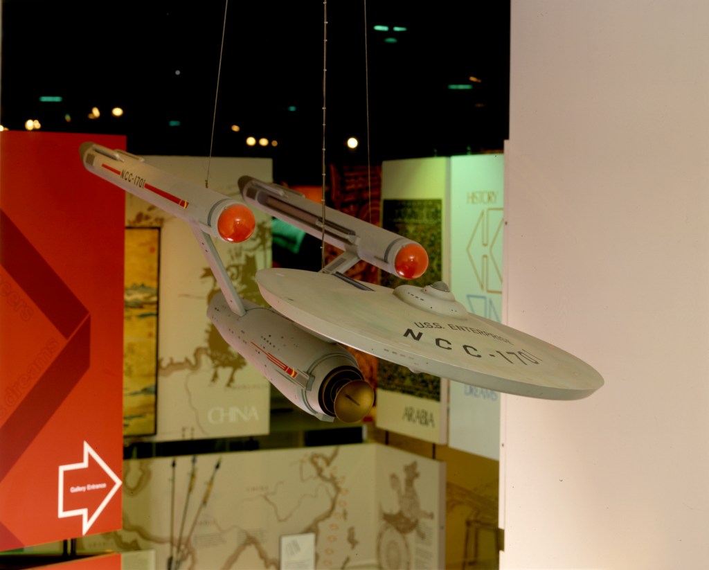 A professional photo from the NASM of the Enterprise in the 1980s.