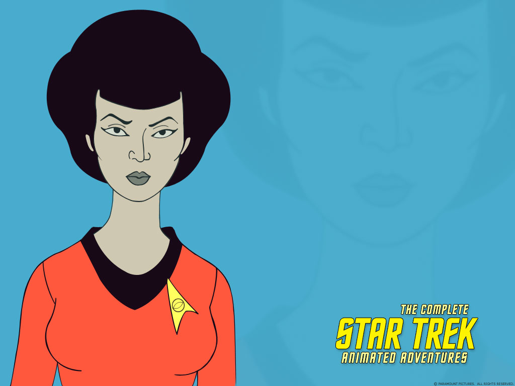 This is a set of nine cartoon portraits of the main animated cast.