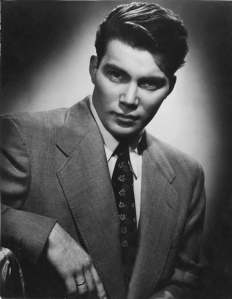 A Shatner headshot posted online by The Stratford Festival, from aroubd 1956.